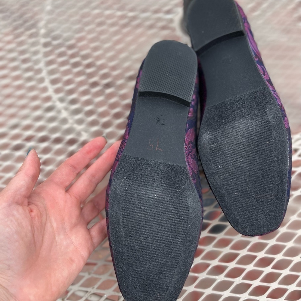 METAPHOR PAISLEY DAMASK SLIP ON LOAFERS - Picture 7 of 8